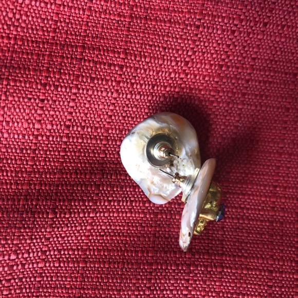 Scull, Abalone & Swarovski Chrystal Earrings (One of a Kind) - Picture 6 of 10